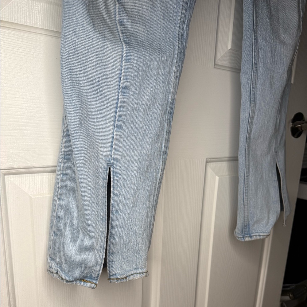 Abercrombie Curve Love 90s Straight Ultra High Rise Jeans w/ Slit - Size 29/8R - Picture 9 of 11